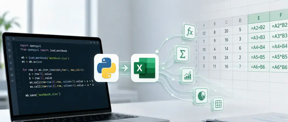 use Python exist Excel Automation formulas and functions